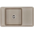 Кухонная мойка Aquaton Беллис 87 1A724832BS250 из литого мрамора, серый шелк Кухонная мойка Aquaton Беллис 87 1A724832BS250 из литого мрамора, серый шелк