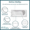 Ванна чугунная Delice Malibu 170х80 DLR230630 Ванна чугунная Delice Malibu 170х80 DLR230630