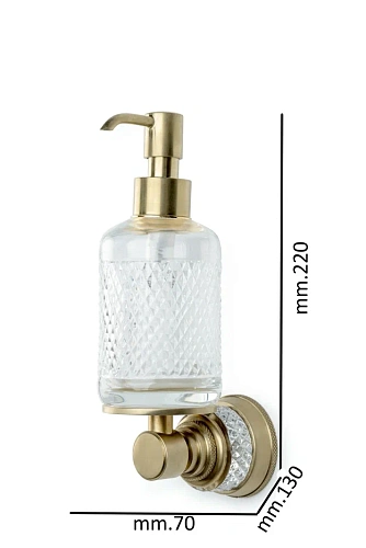 Дозатор жидкого мыла Boheme AURA Gold 10247-G Дозатор жидкого мыла Boheme AURA Gold 10247-G