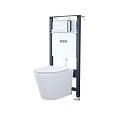 Комплект унитаза IDDIS Basic с инсталляцией и клавишей смыва (BASC010i73) Комплект унитаза IDDIS Basic с инсталляцией и клавишей смыва (BASC010i73)