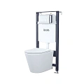 Комплект унитаза IDDIS Basic с инсталляцией и клавишей смыва (BASC010i73) Комплект унитаза IDDIS Basic с инсталляцией и клавишей смыва (BASC010i73)
