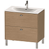 Картинка анонса товара «тумба под раковину duravit brioso br451201052 напольная 82 см европейский дуб»