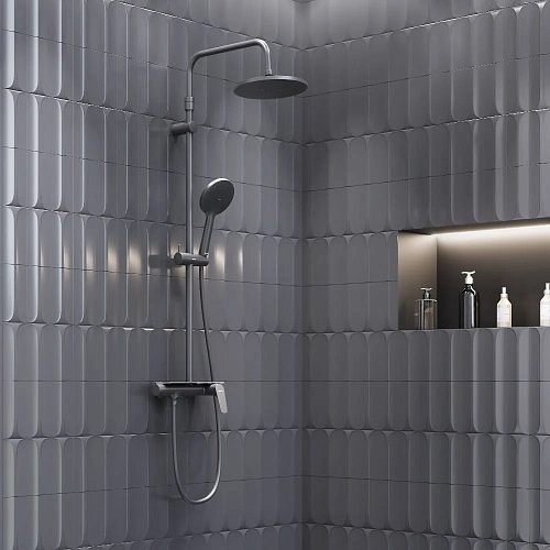 Душевая система Damixa Jupiter 977780300 черный Душевая система Damixa Jupiter 977780300 черный