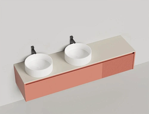 Тумба со столешницей Salini Domino 2000 27D.СС.130.060.E эмаль влагостойкий мдф Тумба со столешницей Salini Domino 2000 27D.СС.130.060.E эмаль влагостойкий мдф