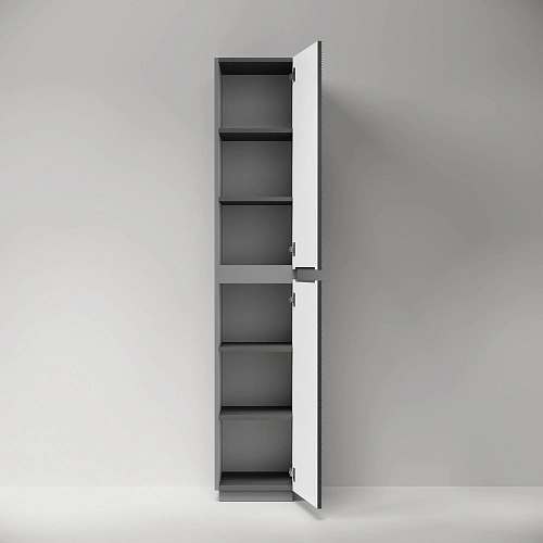 Шкаф-пенал SANCOS Folk Floor PFL35FGS 350х350х1880 мм Grey soft, напольный Шкаф-пенал SANCOS Folk Floor PFL35FGS 350х350х1880 мм Grey soft, напольный