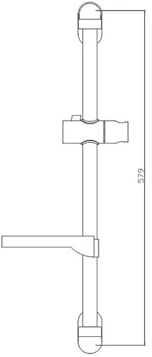 Душевая штанга Haiba HB8007 Душевая штанга Haiba HB8007