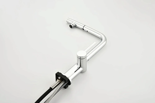 Смеситель для кухни AQUAme Cucina AQM9903CR с выдвижным изливом, с подключением к фильтру с питьевой водой, хром Смеситель для кухни AQUAme Cucina AQM9903CR с выдвижным изливом, с подключением к фильтру с питьевой водой, хром