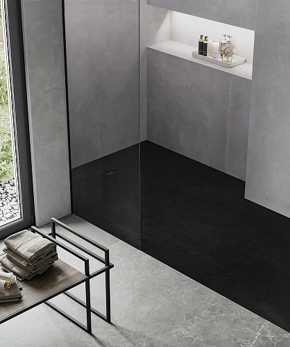 Душевой поддон STAROhome COSMO 160х80 BLACK MATT 58724603 из искусственного камня Душевой поддон STAROhome COSMO 160х80 BLACK MATT 58724603 из искусственного камня