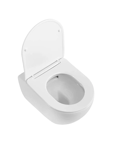 Унитаз подвесной CEZARES STYLUS-TOR CZR-546-TH-TOR/SC безободковый с сиденьем и смывом TORNADO Унитаз подвесной CEZARES STYLUS-TOR CZR-546-TH-TOR/SC безободковый с сиденьем и смывом TORNADO