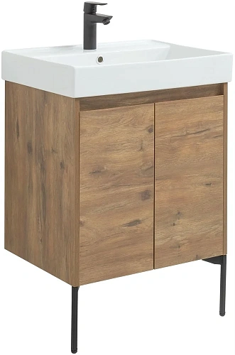 Тумба под раковину Aquanet Nova Lite 60 дуб рустикальный (2 дверцы) 00298849 Тумба под раковину Aquanet Nova Lite 60 дуб рустикальный (2 дверцы) 00298849