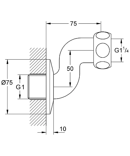 Эксцентрик s-образный GROHE Lahrer THM/MWZ для 35085, 35086 (12411000) Эксцентрик s-образный GROHE Lahrer THM/MWZ для 35085, 35086 (12411000)