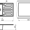 Кухонная мойка Granula 8601, ПЕСОК, кварц 860х500 Кухонная мойка Granula 8601, ПЕСОК, кварц 860х500