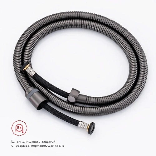 Гигиенический душ Raglo R51.51.09 настенный, графит Гигиенический душ Raglo R51.51.09 настенный, графит