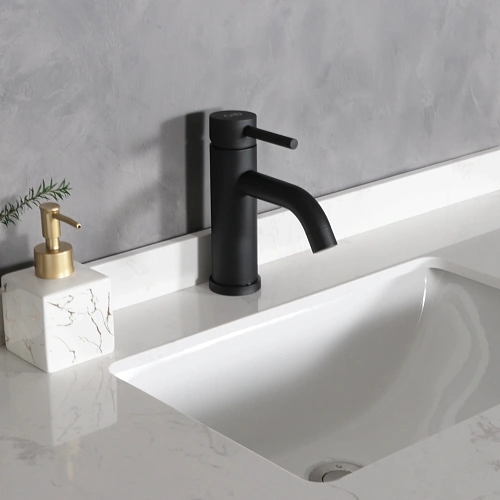 Смеситель для раковины Gid Inga SS096-BM-K SS096BMK черный матовый Смеситель для раковины Gid Inga SS096-BM-K SS096BMK черный матовый