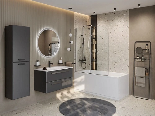 Душевая система CEZARES ECO-CVD-NOP термостатическая диаметр 25,5 см, черный матовый Душевая система CEZARES ECO-CVD-NOP термостатическая диаметр 25,5 см, черный матовый