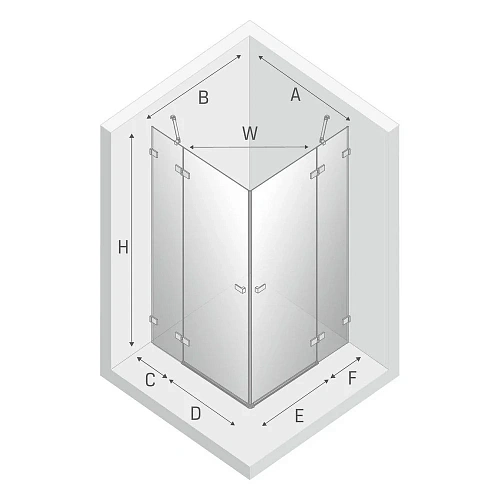 Душевой уголок NEW TRENDY AVEXA BLACK 120x110x200 EXK-1847 (черный) Душевой уголок NEW TRENDY AVEXA BLACK 120x110x200 EXK-1847 (черный)