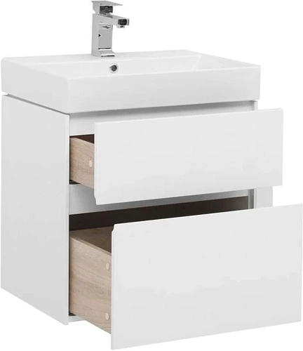 Тумба с раковиной Aquanet Бруклин 60 белый 00212596 Тумба с раковиной Aquanet Бруклин 60 белый 00212596