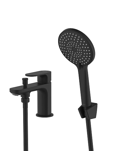 Смеситель на борт ванны Aquatek АЛЬФА AQ1944MB матовый черный Смеситель на борт ванны Aquatek АЛЬФА AQ1944MB матовый черный