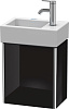 Картинка анонса товара «тумба под раковину duravit xsquare xs4099r4040 подвесная 36 см черный глянцевый»