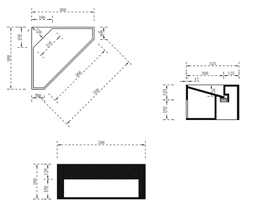 Тумба с раковиной ABBER Stein AS2653 подвесная, угловая, белая матовая Тумба с раковиной ABBER Stein AS2653 подвесная, угловая, белая матовая