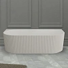 Ванна из искусственного камня ABBER AS9630 170x75 универсальная, белая матовая, искусственный камень