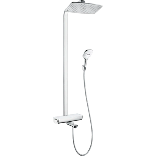 Душевая система hansgrohe Raindance Select E 360 Showerpipe с термостатом для ванны белый/хром 27113 Душевая система hansgrohe Raindance Select E 360 Showerpipe с термостатом для ванны белый/хром 27113