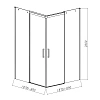 Душевой уголок Vincea Dice VSS-4D900CL, 900x900, хром, стекло прозрачное Душевой уголок Vincea Dice VSS-4D900CL, 900x900, хром, стекло прозрачное