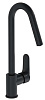 Картинка анонса товара «смеситель для кухни vitra root round a4274236exp черный матовый»