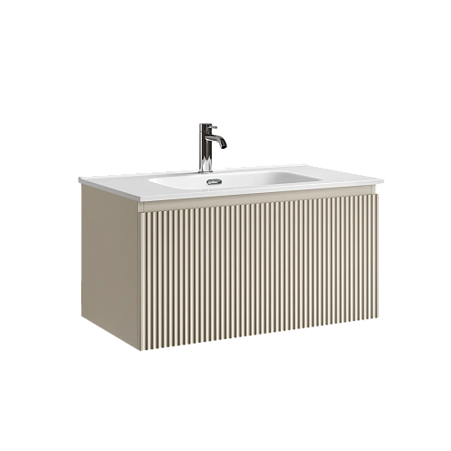 Тумба под раковину SANCOS Snob SNR1.080CE R 1.0 790х445х406 Beige Soft подвесная Тумба под раковину SANCOS Snob SNR1.080CE R 1.0 790х445х406 Beige Soft подвесная