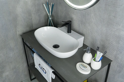 Раковина Gid N9234 51133 накладная белая 56x39x12.5 Раковина Gid N9234 51133 накладная белая 56x39x12.5