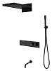 Душевая система Boheme FUSION 131-2-B с термостатом BLACK встраиваемая