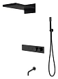 Душевая система Boheme FUSION 131-2-B с термостатом BLACK встраиваемая Душевая система Boheme FUSION 131-2-B с термостатом BLACK встраиваемая