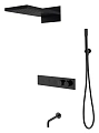Душевая система Boheme FUSION 131-2-B с термостатом BLACK встраиваемая Душевая система Boheme FUSION 131-2-B с термостатом BLACK встраиваемая