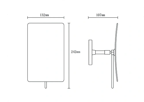 Зеркало косметическое Boheme хром 506-CR Зеркало косметическое Boheme хром 506-CR