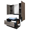 Тумба раковина Comforty Кельн-90-1 00004149965 дуб темный с черной столешницей, раковина Comforty T-Y9378 Тумба раковина Comforty Кельн-90-1 00004149965 дуб темный с черной столешницей, раковина Comforty T-Y9378