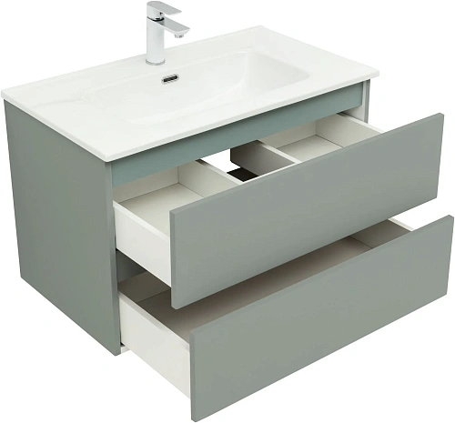 Тумба под раковину Aquanet Вега 2.0 80 мисти грин 00337961 подвесная Тумба под раковину Aquanet Вега 2.0 80 мисти грин 00337961 подвесная