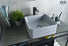 Раковина Gid Gm965 53338 накладная серая матовая 38.5x38.5x13.5
