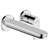 Картинка анонса товара «смеситель для раковины hansgrohe rebris s, скрытого монтажа, настенный, с изливом 19.5 см 72528000, »
