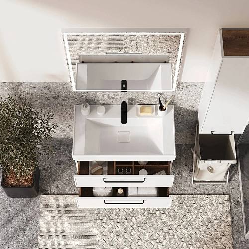 Тумба под раковину PRATO Кватро 70 см 246 03-18070-19 00 БЕЛ Тумба под раковину PRATO Кватро 70 см 246 03-18070-19 00 БЕЛ