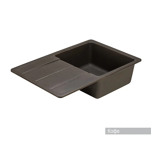 Кухонная мойка Aquaton Аманда 1A712832AD280 из литого мрамора, прямоугольная, с крылом кофе Кухонная мойка Aquaton Аманда 1A712832AD280 из литого мрамора, прямоугольная, с крылом кофе