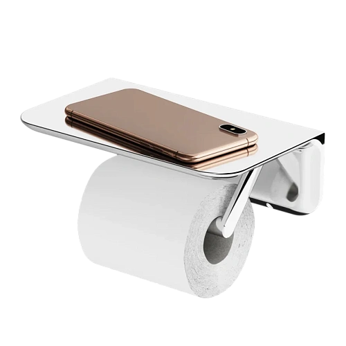 Держатель туалетной бумаги AM.PM Sensation A30341500 с полкой, хром Держатель туалетной бумаги AM.PM Sensation A30341500 с полкой, хром