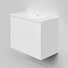 Тумба под раковину La Fenice Terra Twin Bianco 80 см FNC-01-TER-B-80-2 белая матовая