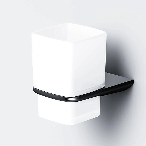 Стакан AM.PM Inspire V2.0 A50A34322 стеклянный, черный Стакан AM.PM Inspire V2.0 A50A34322 стеклянный, черный