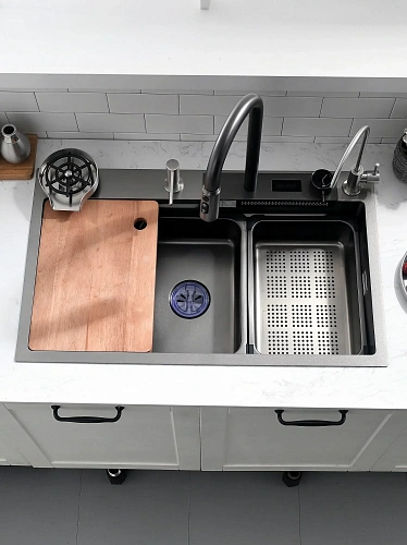 Кухонная мойка Esbano CASCADE-2 (ESMKCASC2) Кухонная мойка Esbano CASCADE-2 (ESMKCASC2)