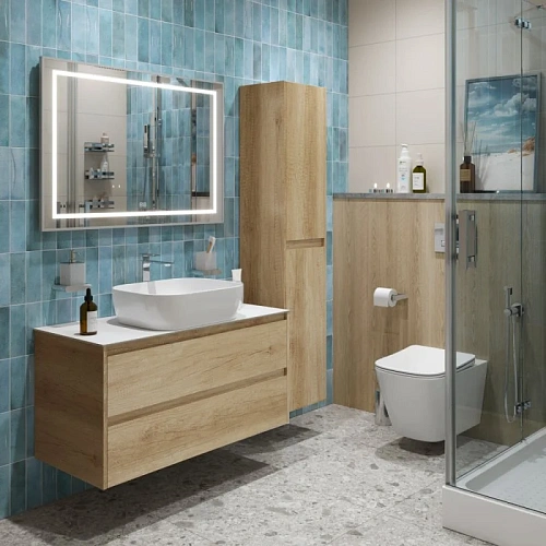 Тумба со столешницей и раковиной BelBagno KRAFT 100 kraft100rnn-kepbo-1302-set подвесная KRAFT100RNN-KEPBO-1302-SET Тумба со столешницей и раковиной BelBagno KRAFT 100 kraft100rnn-kepbo-1302-set подвесная KRAFT100RNN-KEPBO-1302-SET