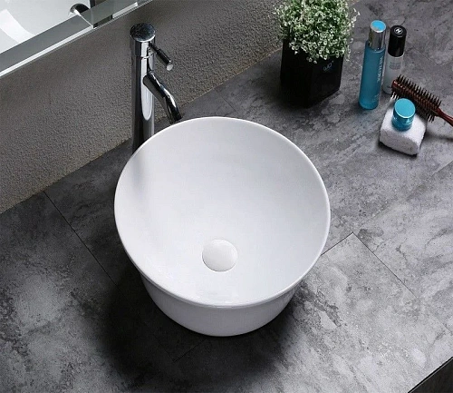 Раковина CeramaLux 9381 накладная, белый Раковина CeramaLux 9381 накладная, белый