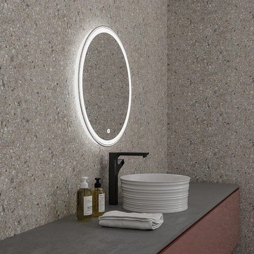 Зеркало GROSSMAN SENTO D800 (800x800x45) LED с сенсорным выключателем 98080 Зеркало GROSSMAN SENTO D800 (800x800x45) LED с сенсорным выключателем 98080