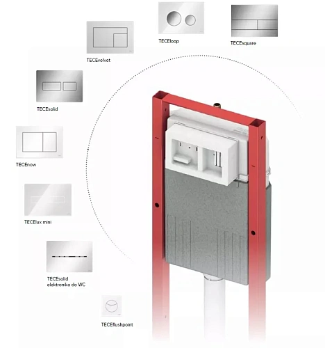 Инсталляция для унитаза TECE TECEprofil 9400440 Compact 320, высота 1120 мм Инсталляция для унитаза TECE TECEprofil 9400440 Compact 320, высота 1120 мм