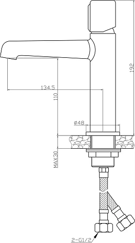 Смеситель для раковины STWORKI Лунд LU-01cr однорычажный, латунь, российский, глянцевый 549870 Смеситель для раковины STWORKI Лунд LU-01cr однорычажный, латунь, российский, глянцевый 549870