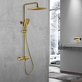 Душевая стойка Vincea Next VSFS-1N1TBG термостатическая, брашированное золото Душевая стойка Vincea Next VSFS-1N1TBG термостатическая, брашированное золото